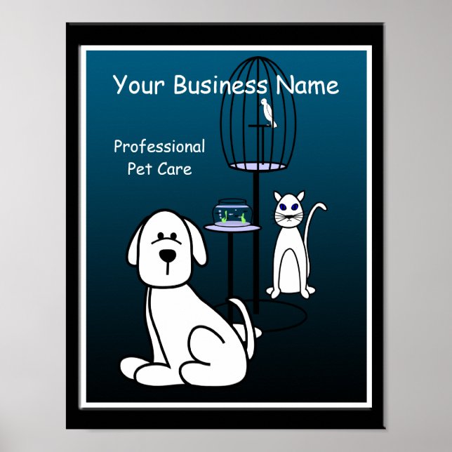 Poster de l'affiche de l'entreprise Pet Sitter Boa (Devant)