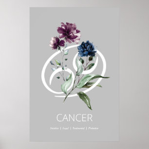 Poster de l'affiche de l'étoile du cancer Zodiac