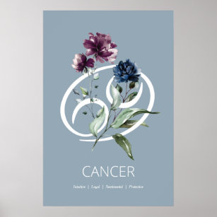 Poster de l'affiche de l'étoile du cancer Zodiac