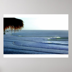 Poster de l'affiche de surf Waves Breaking in Bali