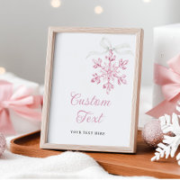Poster de l'affiche du Baby shower Little Snowflak