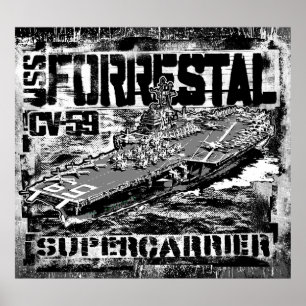 Poster de l'affiche du porte-avions Forrestal