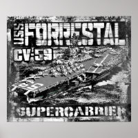 Poster de l'affiche du porte-avions Forrestal