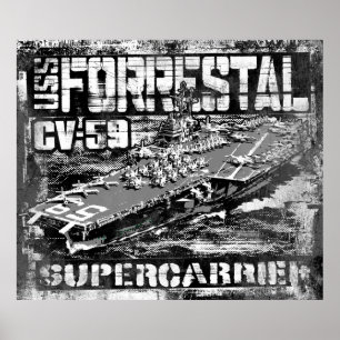 Poster de l'affiche du porte-avions Forrestal