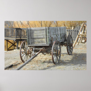Poster de l'affiche murale Old Pioneer Wagon