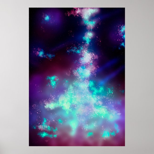 Poster de l'affiche Night Sky Neon Lights (Devant)