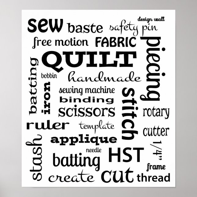 Poster de l'affiche Quilting Subway Art Fourre-tou (Devant)