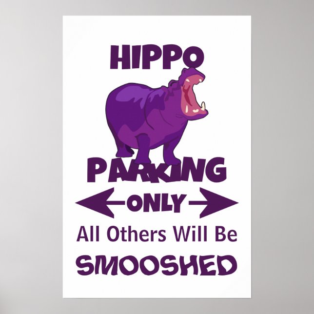 Poster de l'affiche sur le parking hippo uniquemen (Devant)