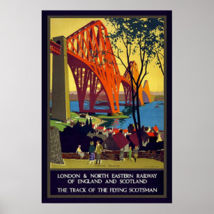 Poster de l'affiche vintage Firth Bridge Scotland
