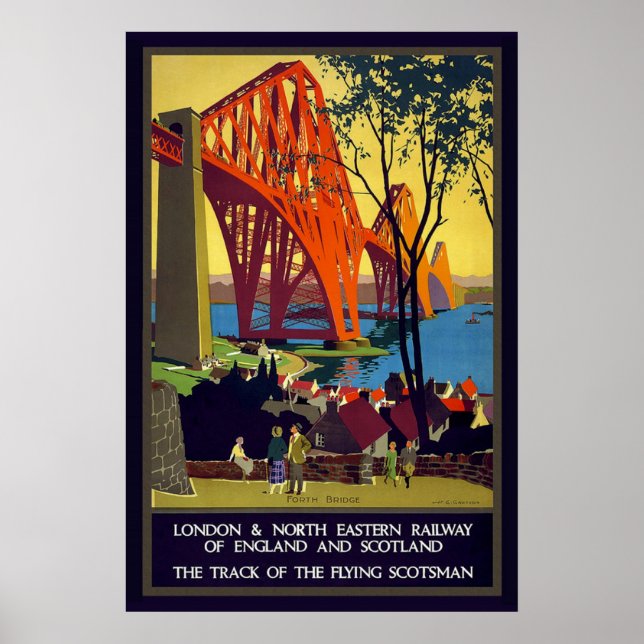 Poster de l'affiche vintage Firth Bridge Scotland (Devant)