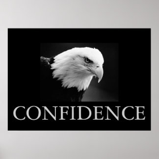 Poster de l'aigle de confiance motivationnelle noi