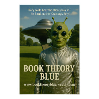 Poster de l'alien bleu de la théorie du livre