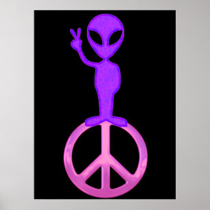 Poster de l'Alien Purple Peace Imprimer