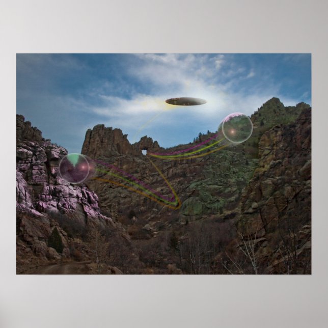 Poster de l'Alien Spacship Colorado Canyon (Devant)