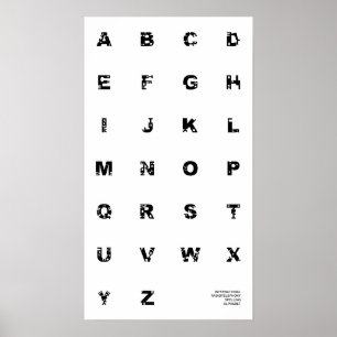 Poster de l'alphabet orthographique international