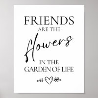 Poster de l'amitié, Belle chic ami citation art