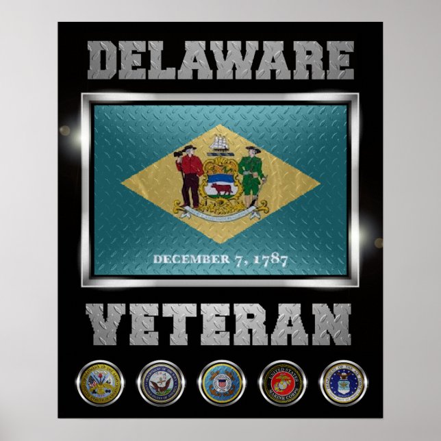 Poster de l'ancien combattant du Delaware (Devant)
