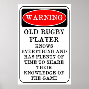 Poster de l'ancien joueur de rugby