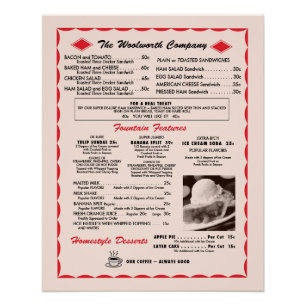Poster de l'ancien menu
