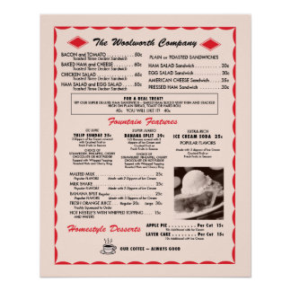 Poster de l'ancien menu