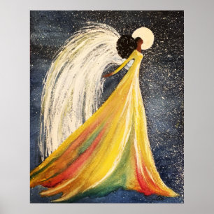 Poster de l'ange clair de lune