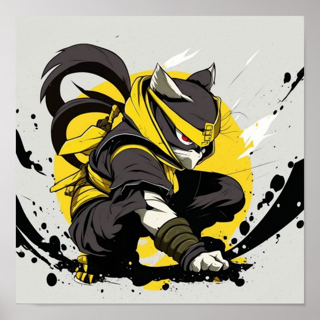 Poster de l'Anime de chat Ninja (Devant)