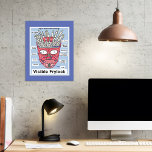 Poster de l'Aqua Ado Hunger Force Visible Frylock<br><div class="desc">Regardez cette affiche "Visible Frylock" comme on le voit dans sa chambre.</div>
