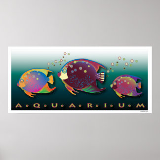 Poster de l'aquarium des Beautés tropicales