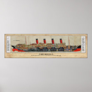 Poster de l'Aquitania Cut Away