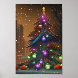 Poster de l'arbre de Noël