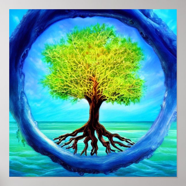 Poster de l'Arbre de vie Ocean Portal (Devant)