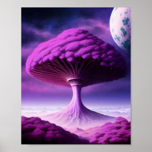 Poster de l'arbre des champignons
