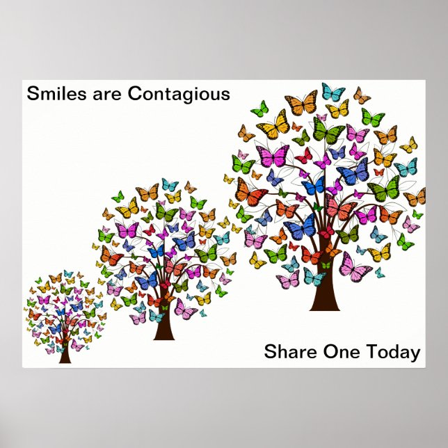 Poster de l'arbre heureux (Devant)