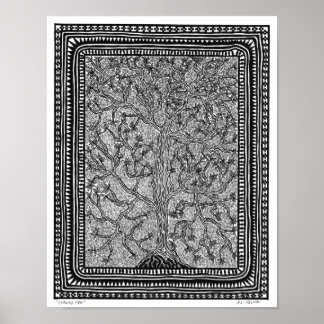 Poster de l'arbre penché