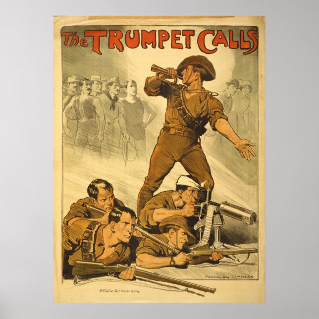 Poster de l'armée australienne de la Première Guer (Devant)