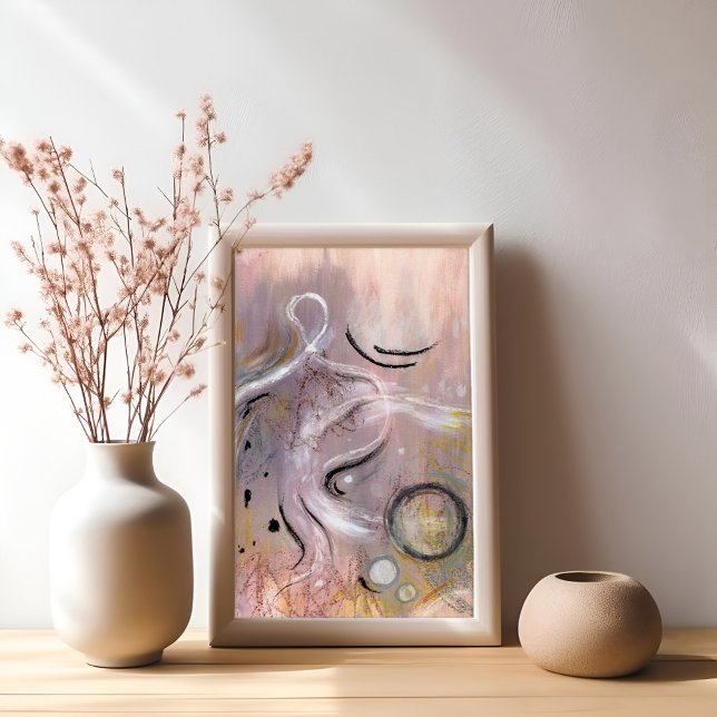 Poster de l'art abstrait cool moderne violet (Créateur téléchargé)