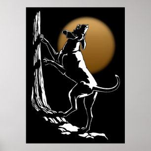 Poster de l'art de chien Hound Hunting Dog Art Pri