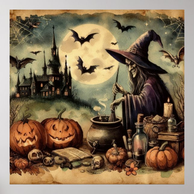 Poster de l'art d'Halloween (Devant)