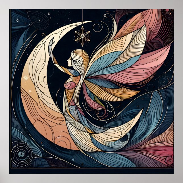 Poster de l'Art Fairy Abstrait (Devant)