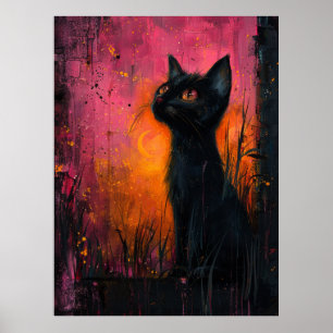 Poster de l'Art Intrépide sous le clair de lune