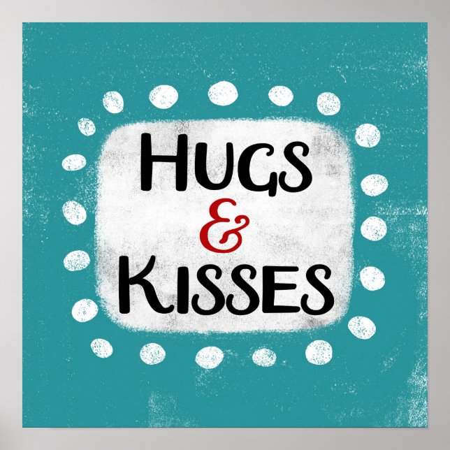 Poster de l'art mural Hubs & Kisses (Devant)