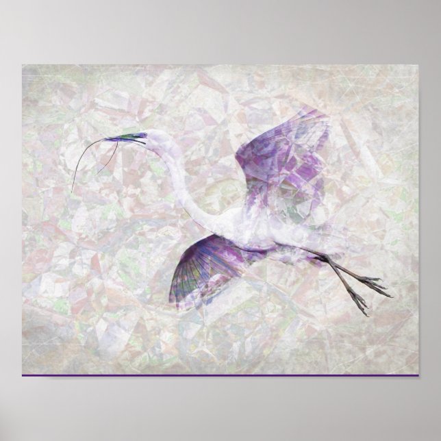 Poster de l'Art numérique Great Egret (Devant)