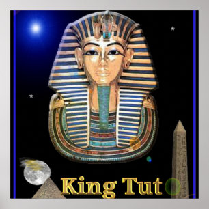 Poster de l'art numérique King tut