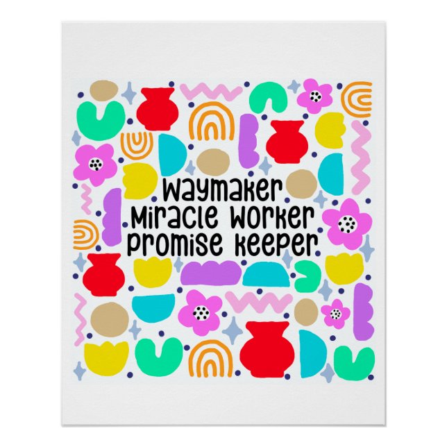 Poster de l'Art numérique Waymaker Miracle (Devant)