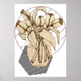 Poster de l'artisanat floral