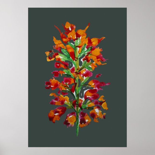 Poster de l'artisanat floral (Devant)