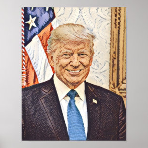 Poster de l'artiste d'origine Donald Trump