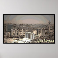 Poster de Las Vegas vintage pittoresque