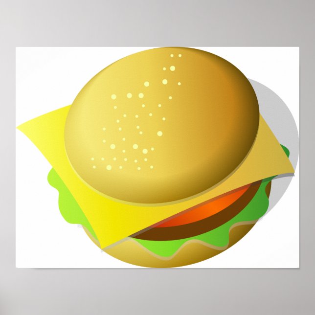 Poster de l'assiette de Taste Hamburger (Devant)