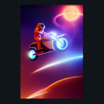 Poster de l'astronaute - Tir pour Moon Pop Art<br><div class="desc">La science-fiction vintage rencontre l'esprit rebelle dans cette affiche cosmique ! ✔ 3 modèles de couleurs rétro (choisissez 60s/80s/néon) ✔ Plaque d'immatriculation personnalisable (ajoutez votre nom) ✔ Papier brillant de qualité supérieure (couleurs pop!) ✔ plusieurs tailles (12x18", 24x36" et plus) Parfait pour : ・ Grottes humaines 🏍️ ・ NASA nerds...</div>